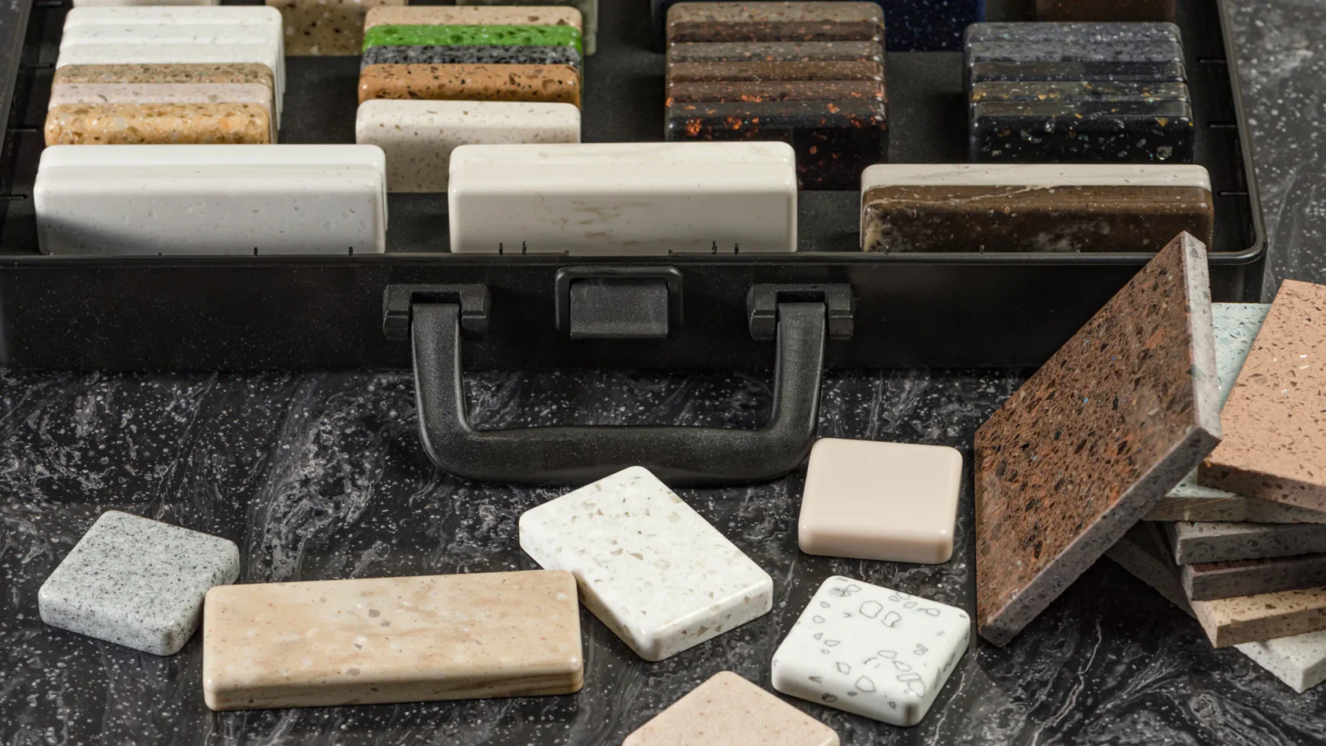 a showcase of all the available countertop designs